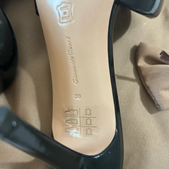 Gianvito Rossi Milano Amour Glossy Nappa Heels - Picture 9 of 9